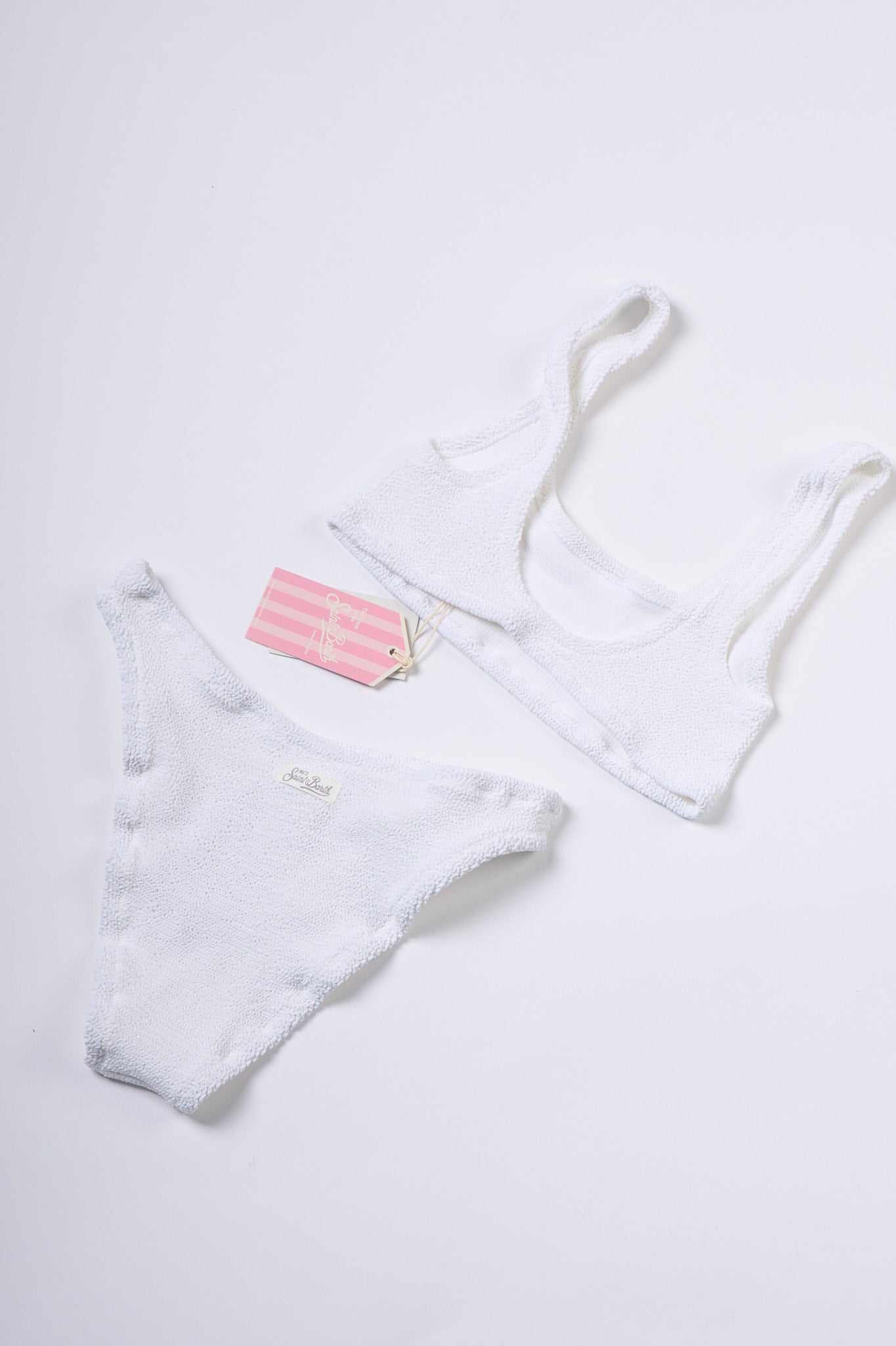 Mc2 saint barth Costume Bikini Crinkle Bianco Donna-3