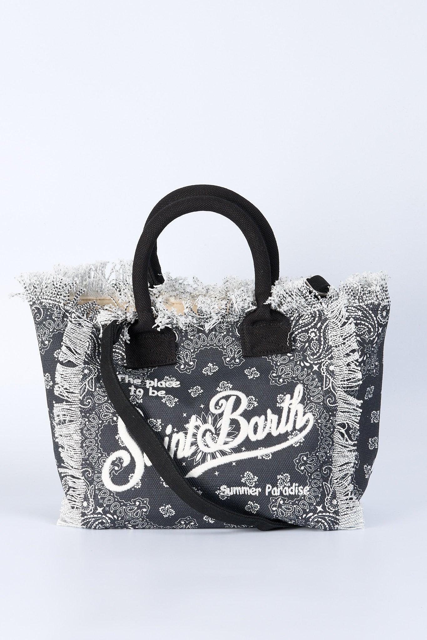 Mc2 saint barth Borsa Colette Bandana Nero Donna-5