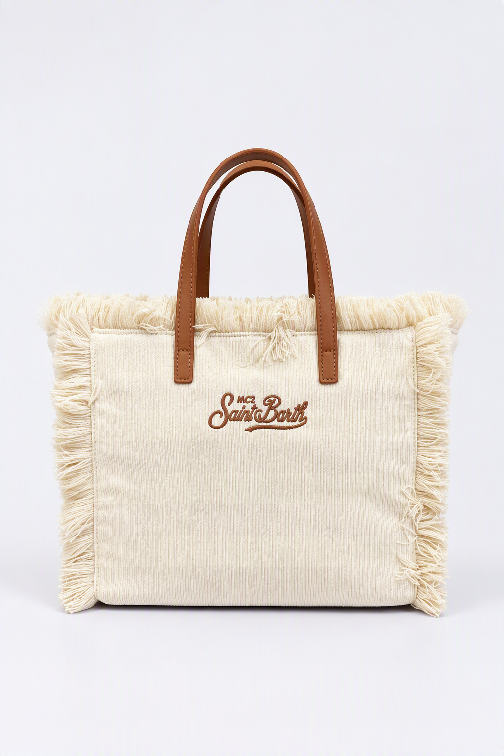 Mc2 saint barth Borsa COLETTE Velluto Panna Donna-2