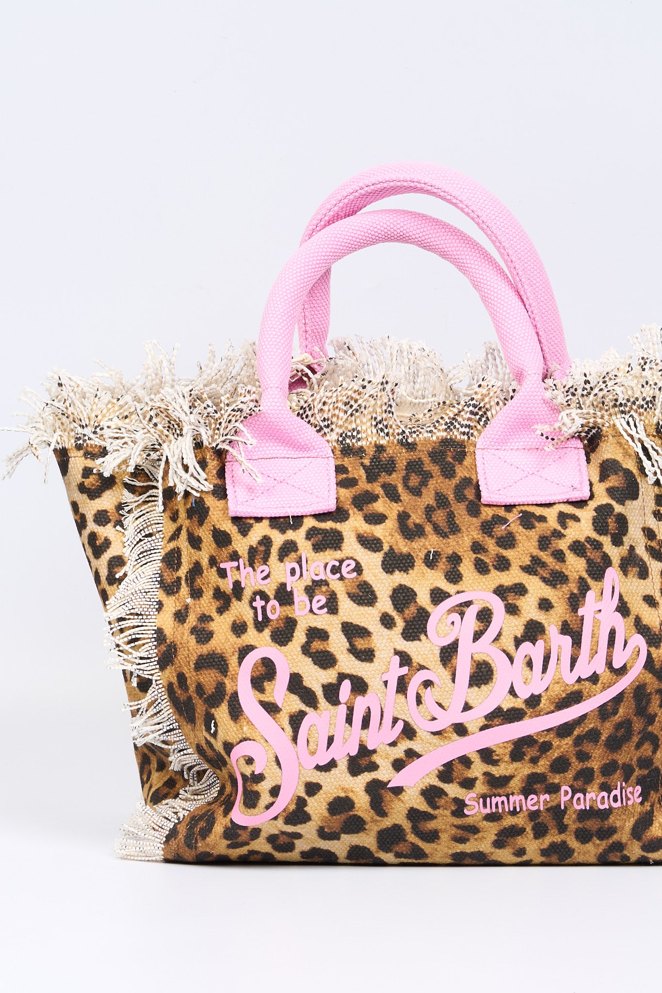 Mc2 saint barth Borsa Colette Leopard/Rosa Donna-4