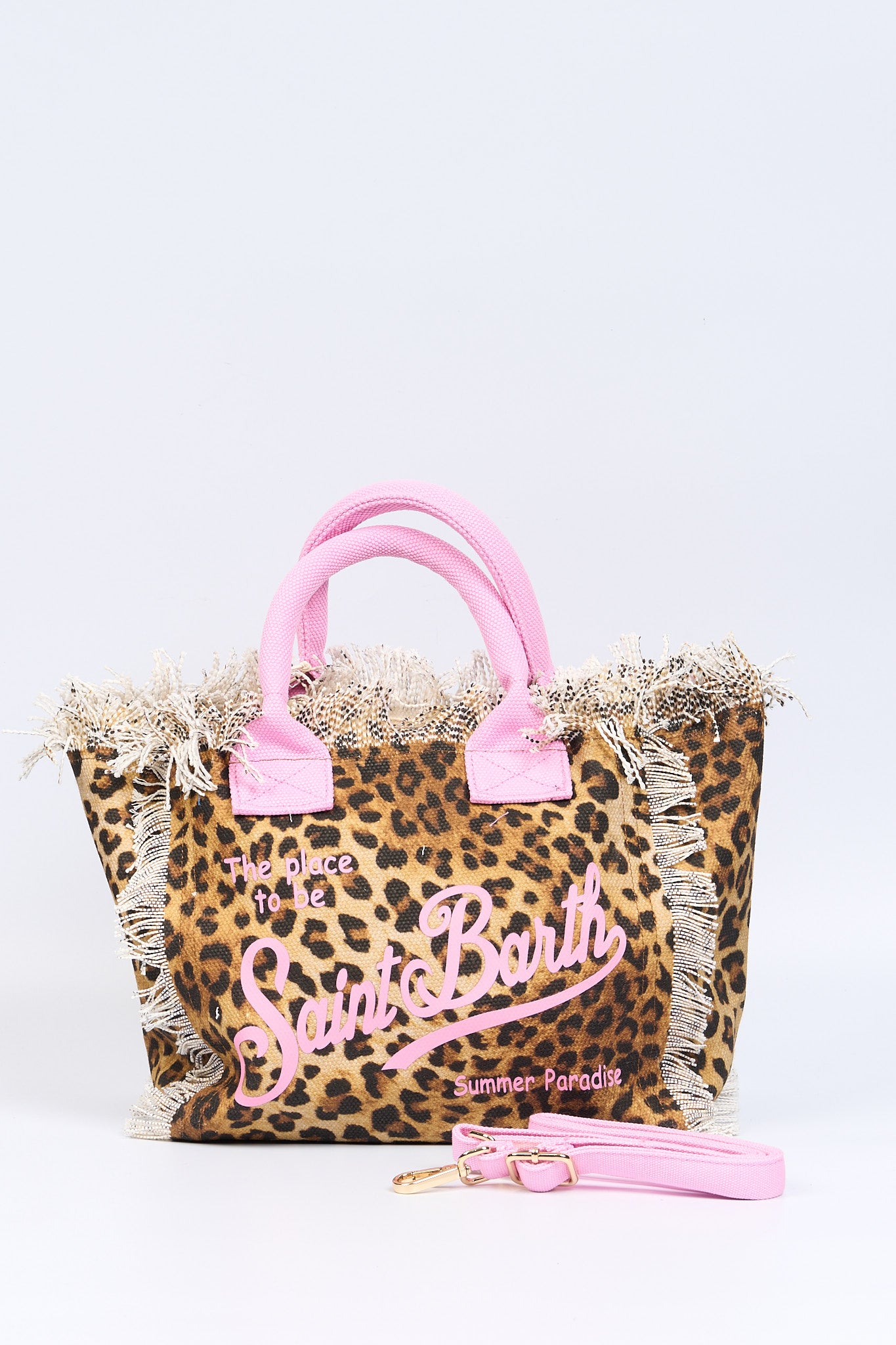 Mc2 saint barth Borsa Colette Leopard/Rosa Donna-2