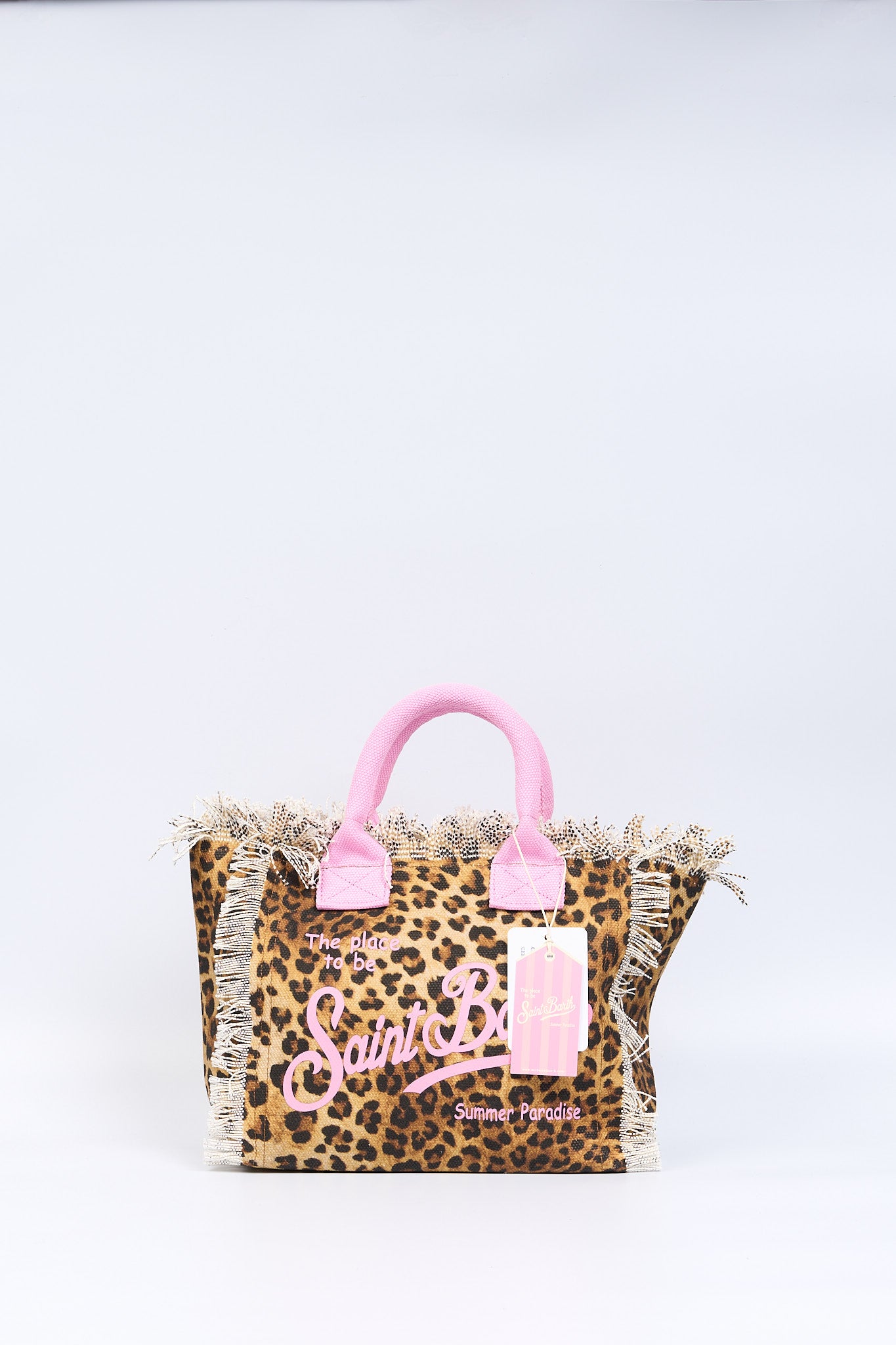 Mc2 saint barth Borsa Colette Leopard/Rosa Donna-5