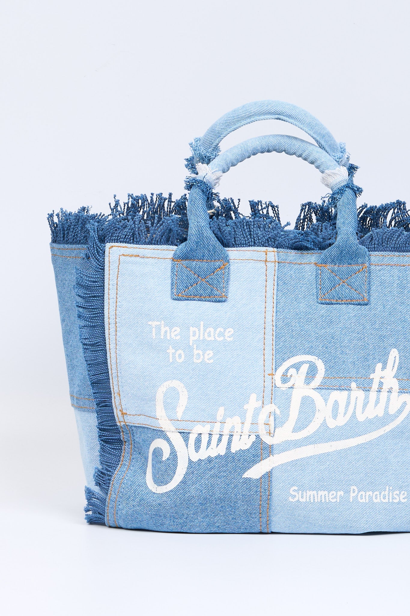 Mc2 saint barth Borsa Colette Denim Patch Donna-4