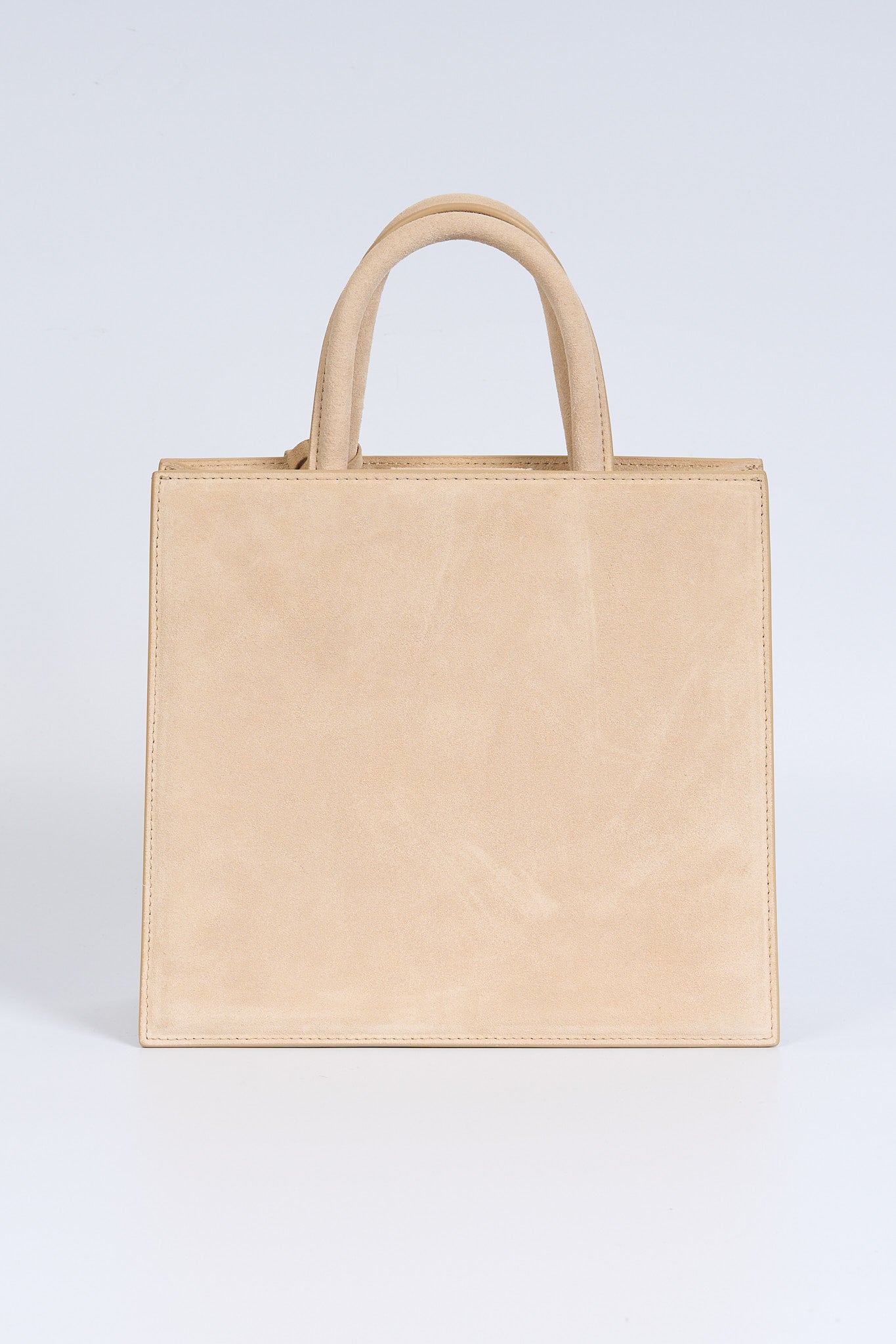 Mc2 saint barth Borsa Midi Scamosciata Beige Donna-3