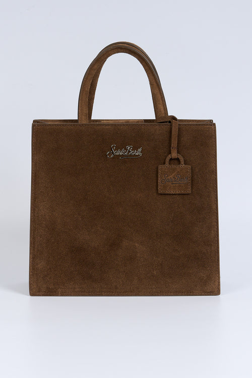 Mc2 saint barth Borsa Midi Scamosciata Marrone Donna