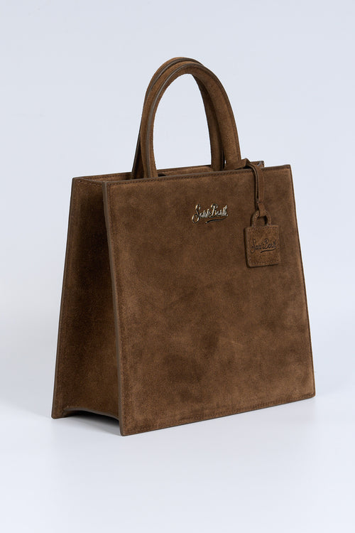 Mc2 saint barth Borsa Midi Scamosciata Marrone Donna-2