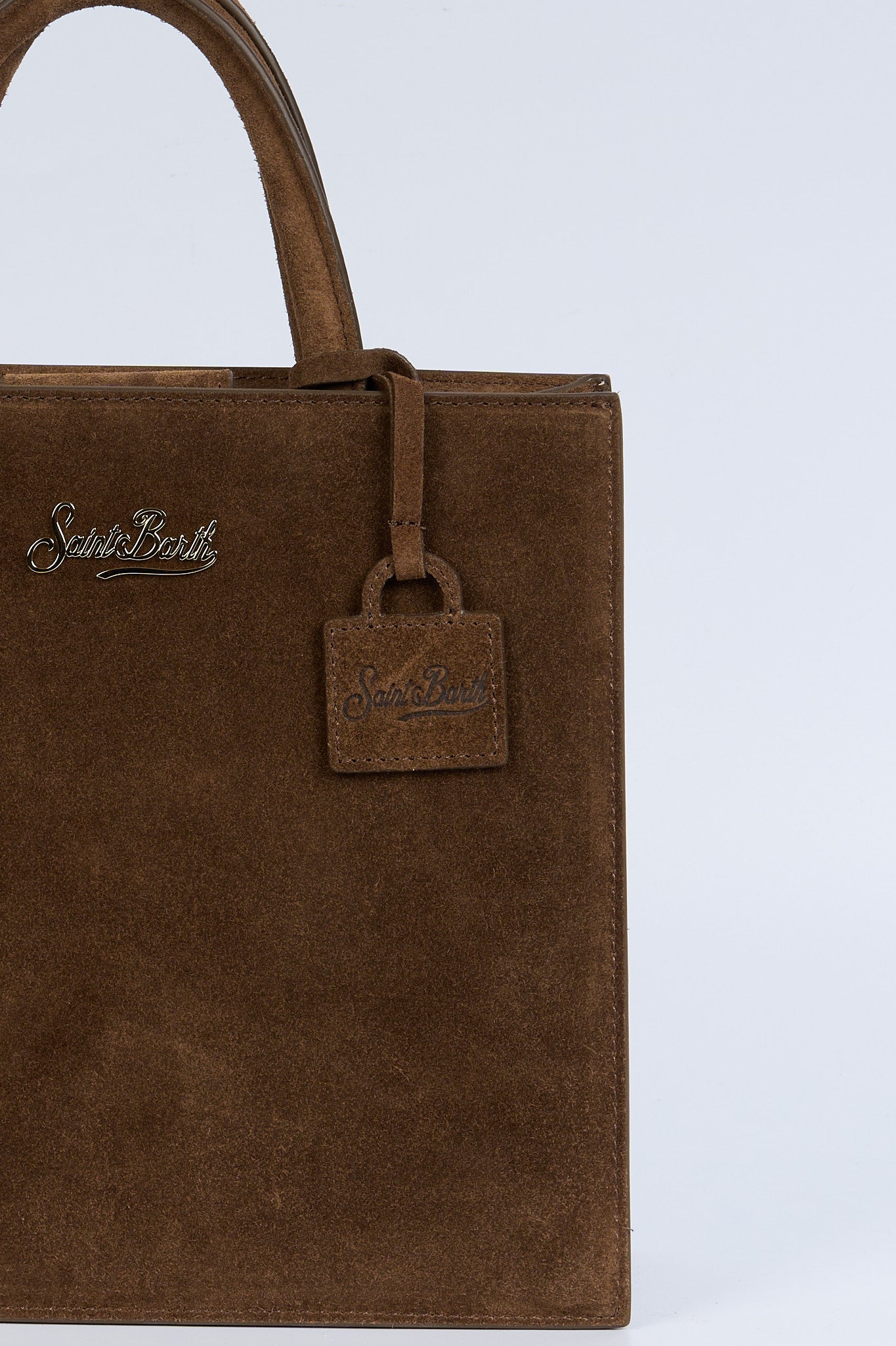 Mc2 saint barth Borsa Midi Scamosciata Marrone Donna-4