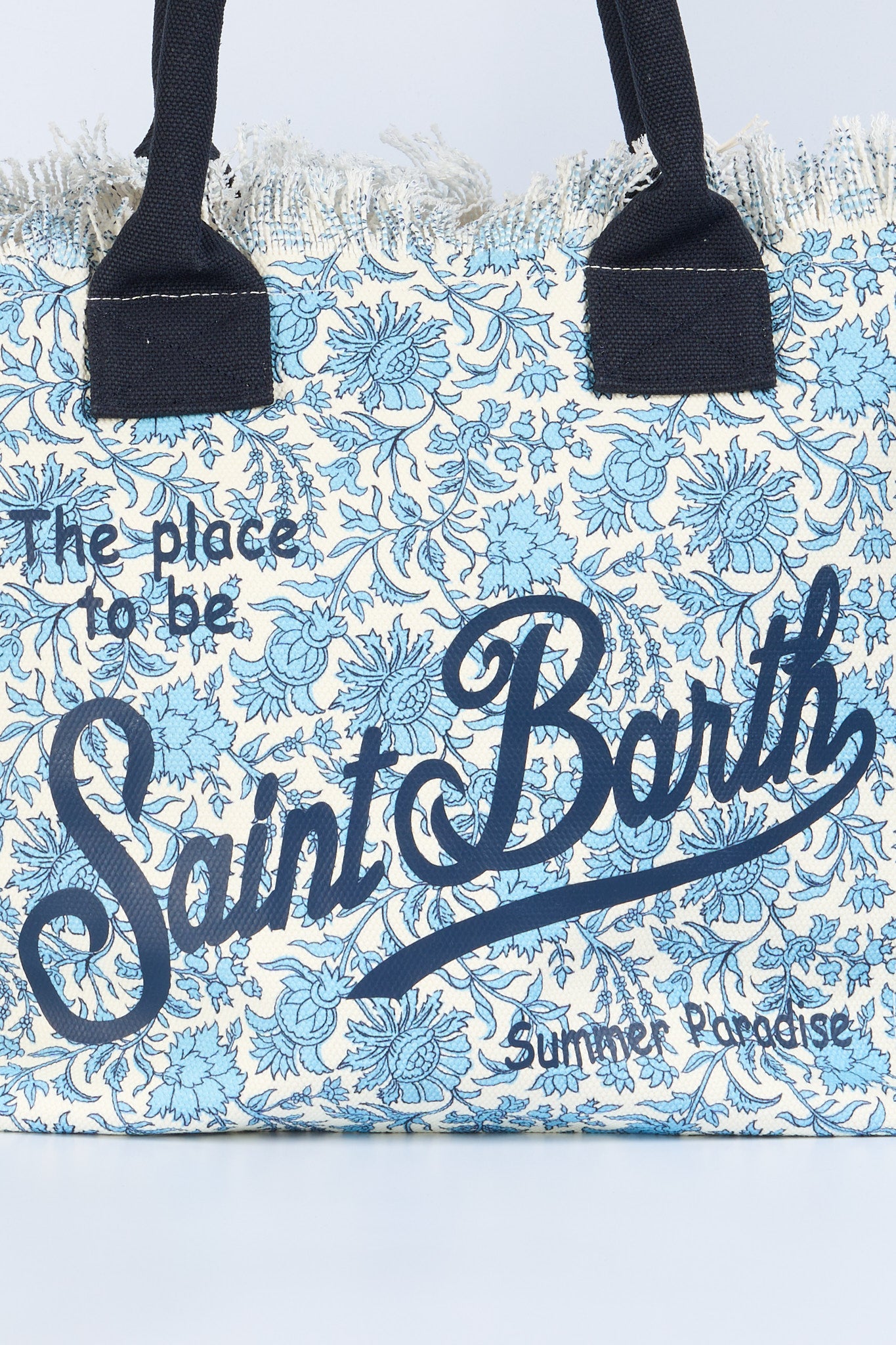 Mc2 saint barth Borsa Vanity Etnic Batik Bianco/azzurro Donna-2