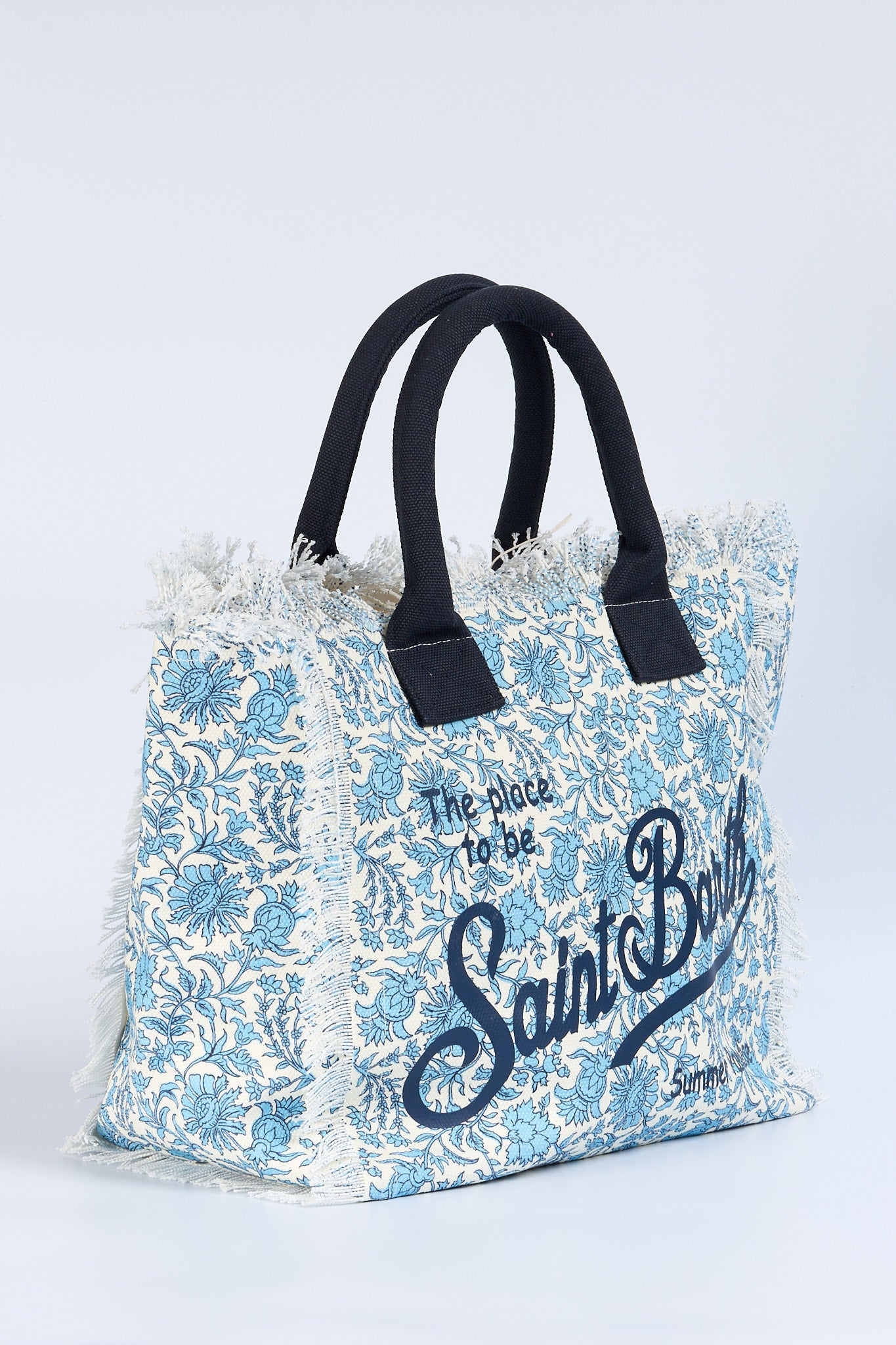 Mc2 saint barth Borsa Vanity Etnic Batik Bianco/azzurro Donna-3