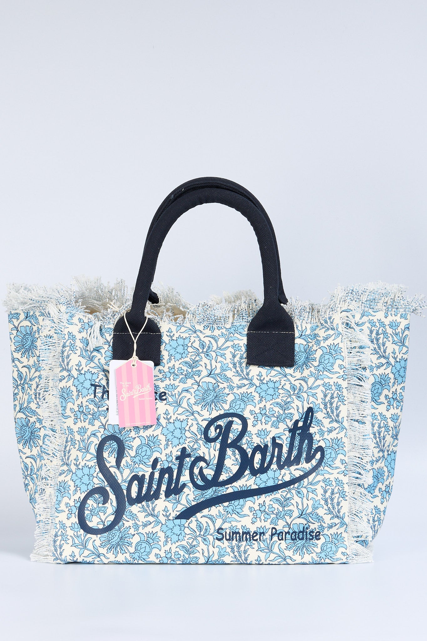 Mc2 saint barth Borsa Vanity Etnic Batik Bianco/azzurro Donna-4