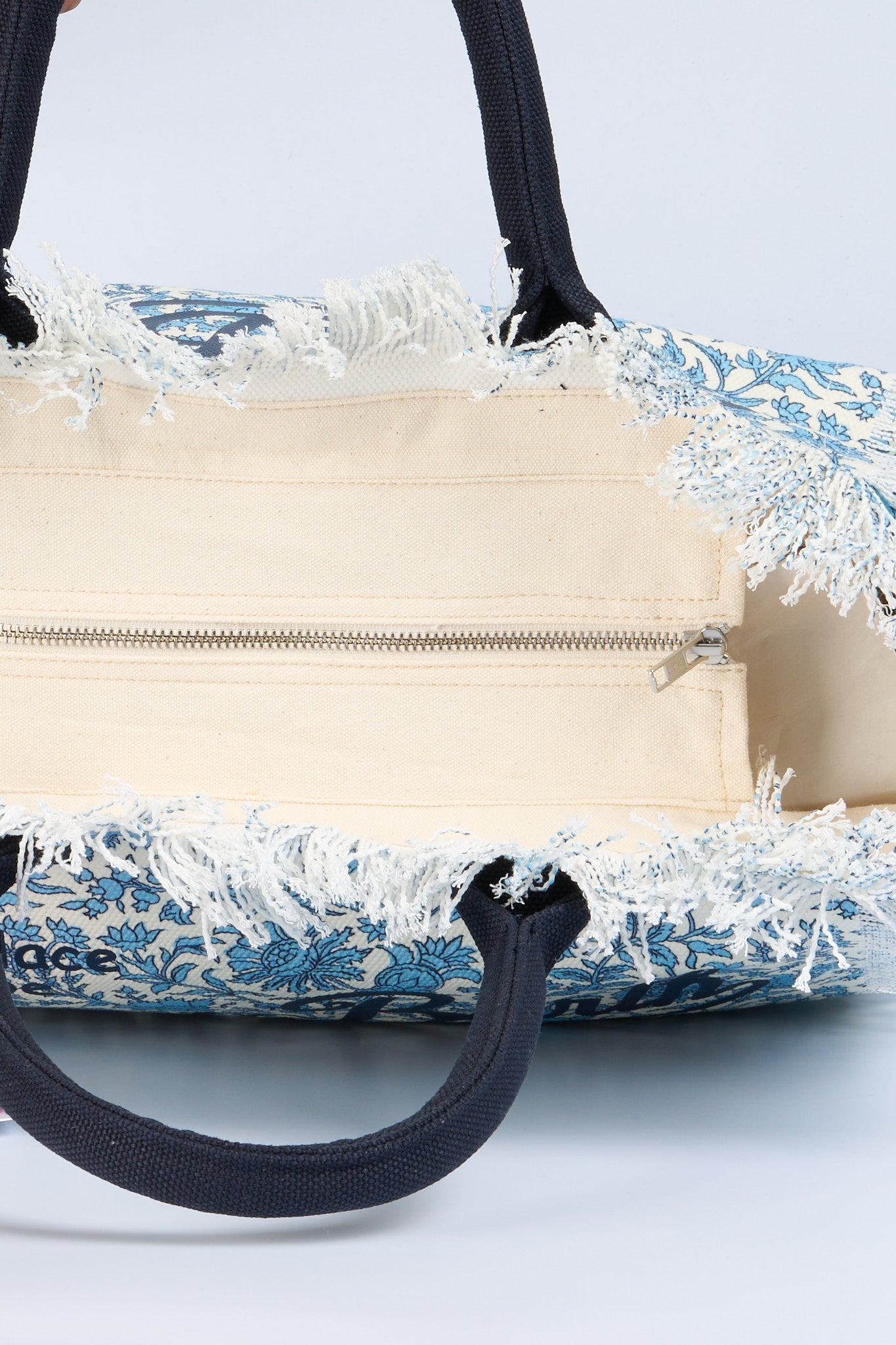 Mc2 saint barth Borsa Vanity Etnic Batik Bianco/azzurro Donna-5