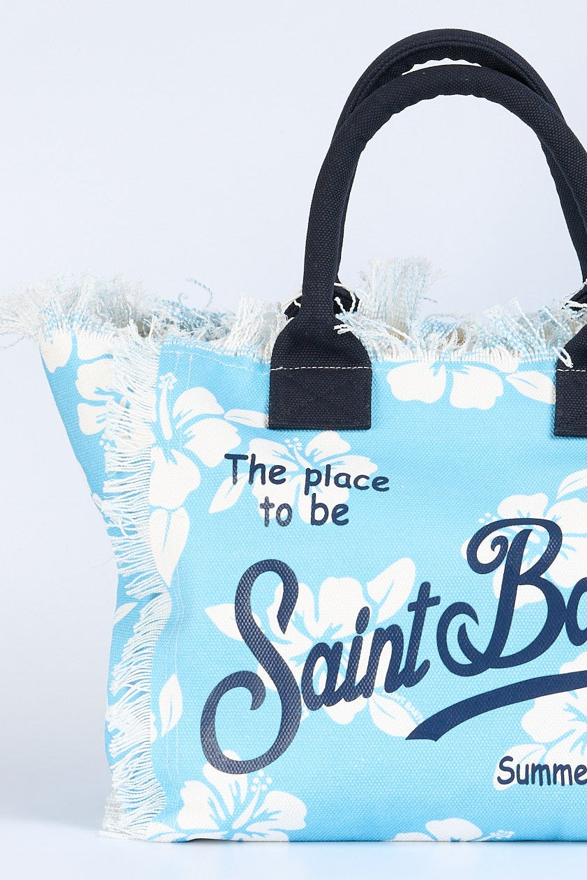 Mc2 saint barth Borsa Vanity Hibiscus Bianco/azzurro Donna-2