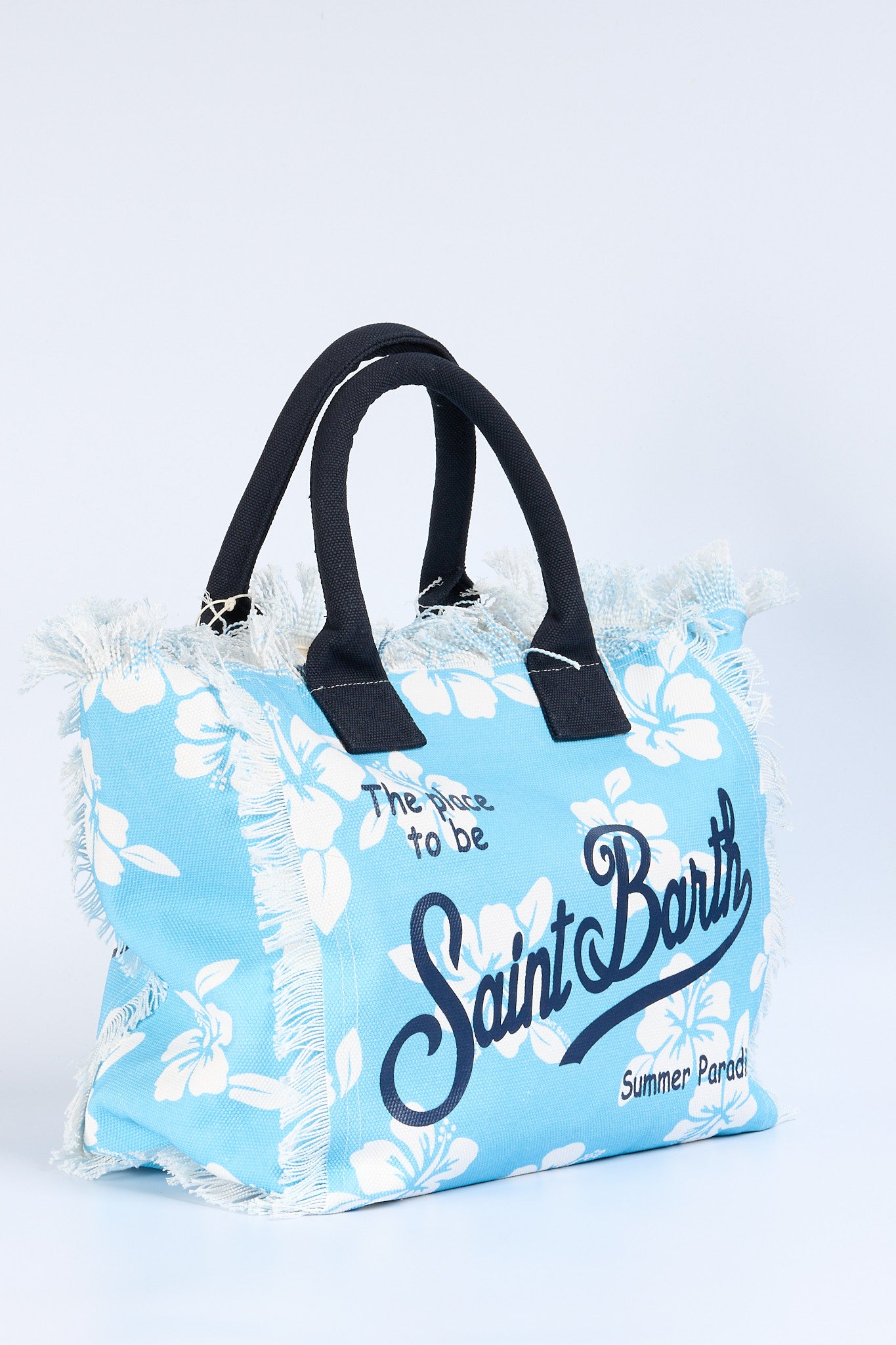 Mc2 saint barth Borsa Vanity Hibiscus Bianco/azzurro Donna-3