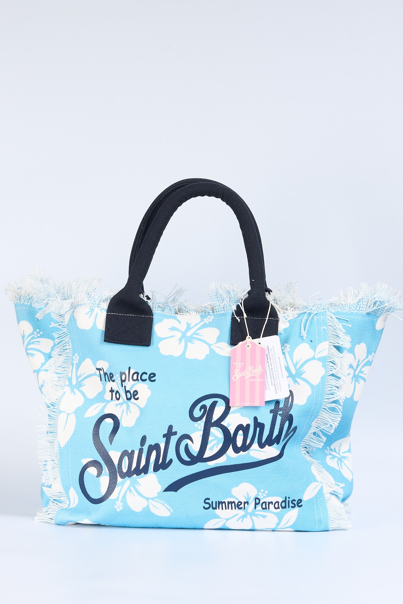 Mc2 saint barth Borsa Vanity Hibiscus Bianco/azzurro Donna-4