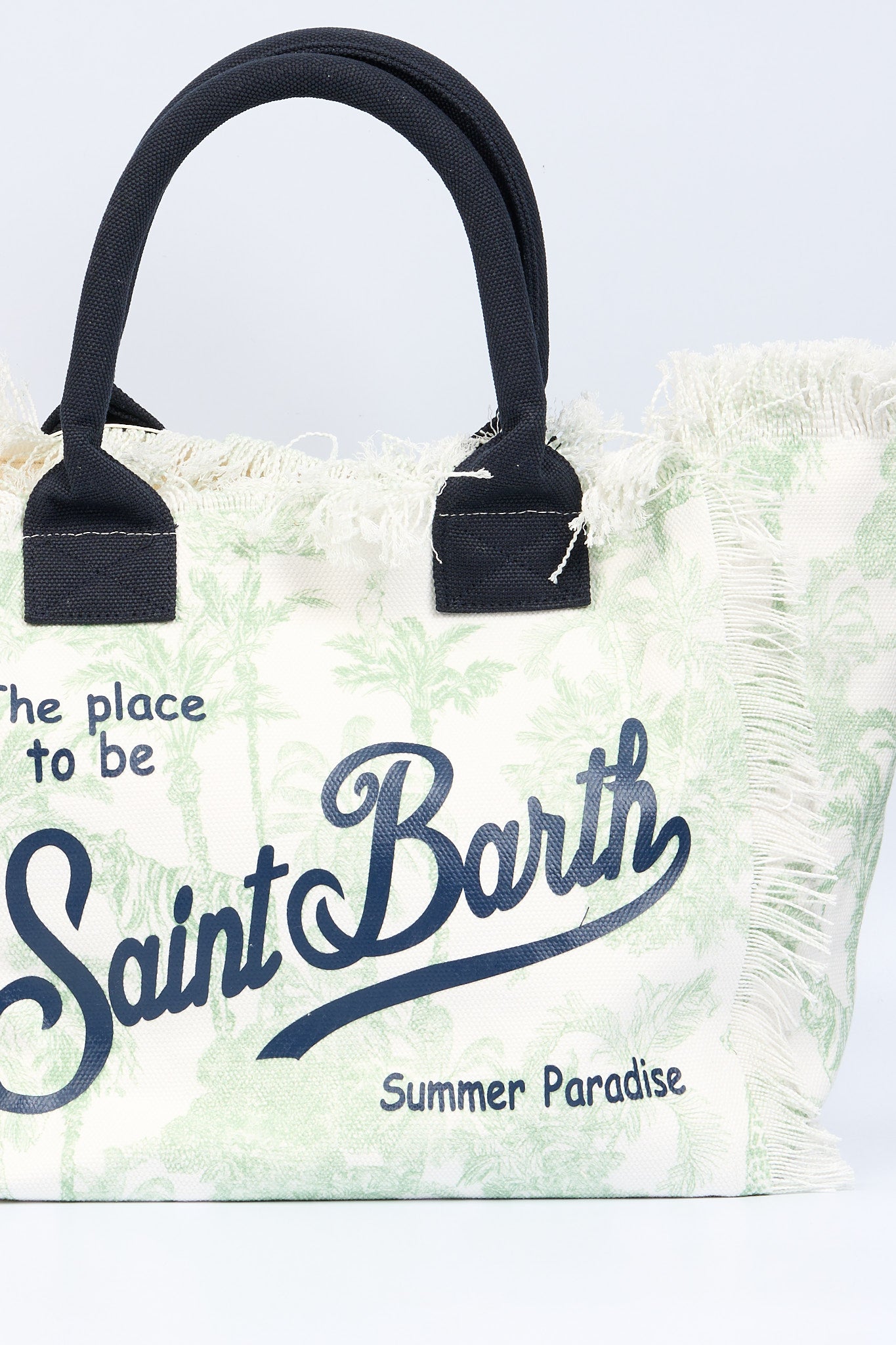 Mc2 saint barth Borsa Vanity Jungle Bianco/verde Donna-2