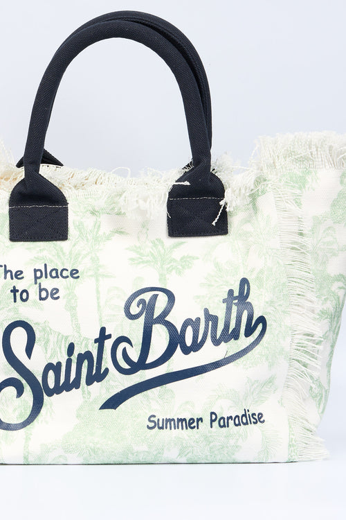 Mc2 saint barth Borsa Vanity Jungle Bianco/verde Donna-2