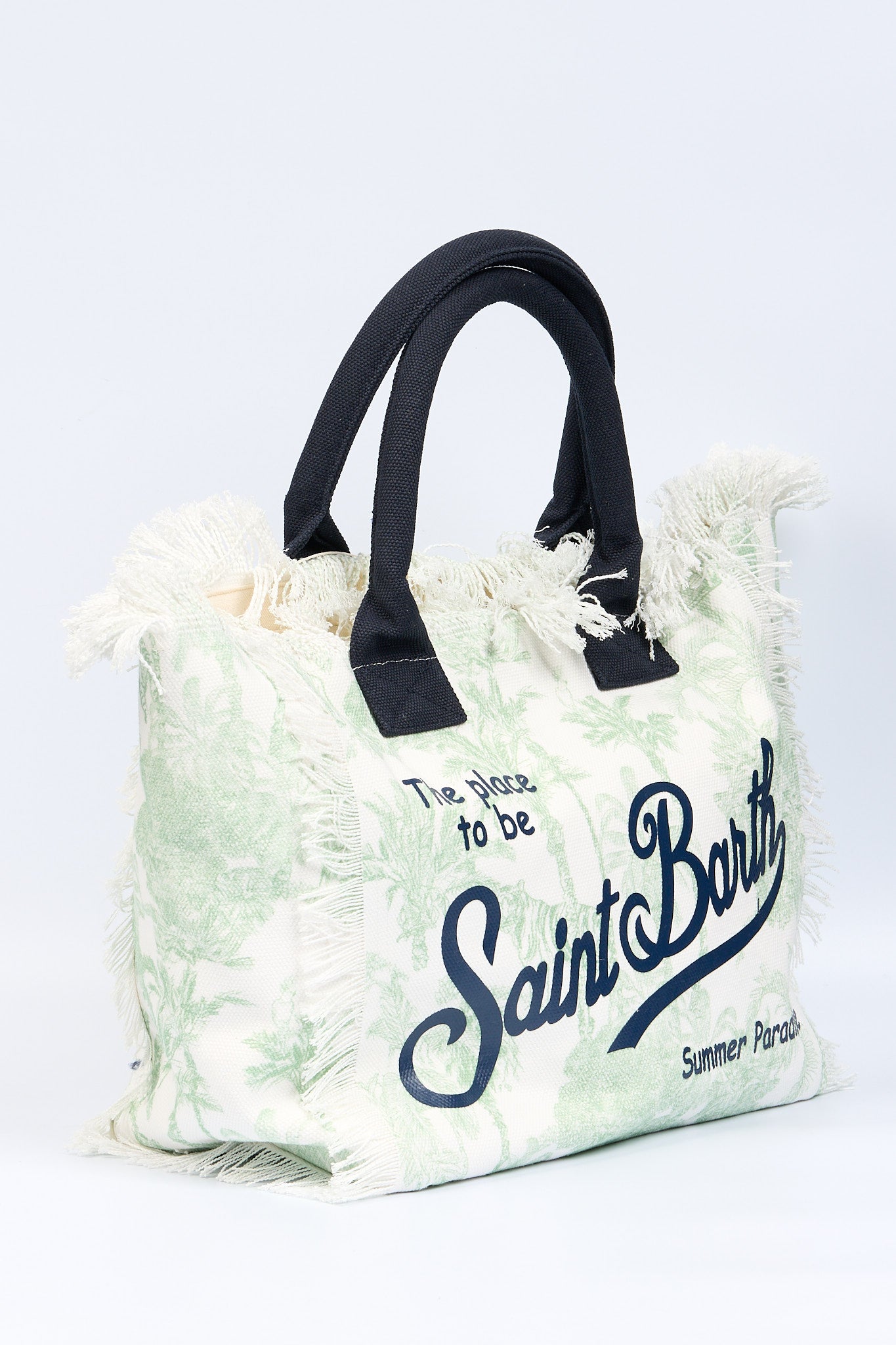 Mc2 saint barth Borsa Vanity Jungle Bianco/verde Donna-3