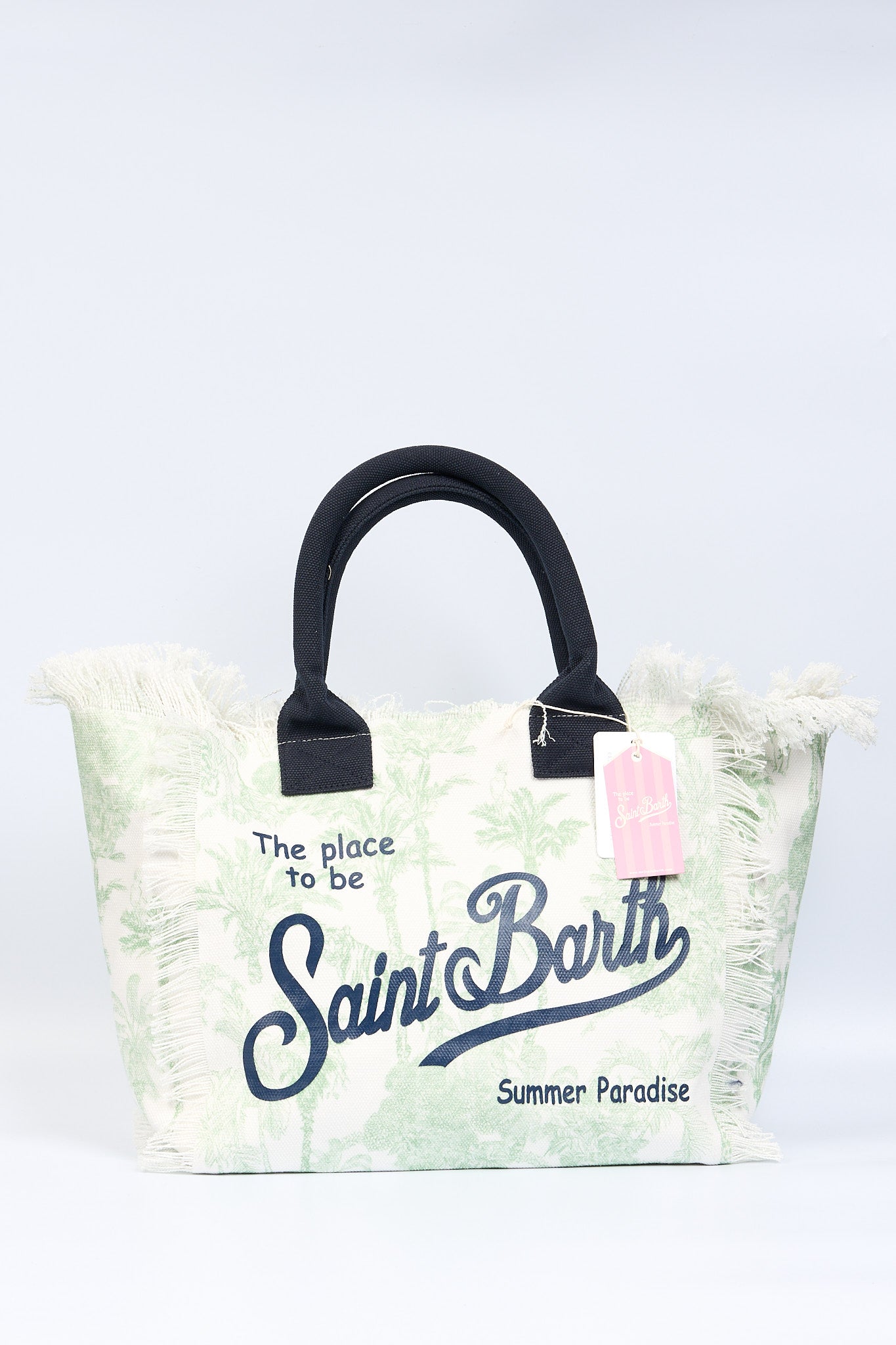 Mc2 saint barth Borsa Vanity Jungle Bianco/verde Donna-4