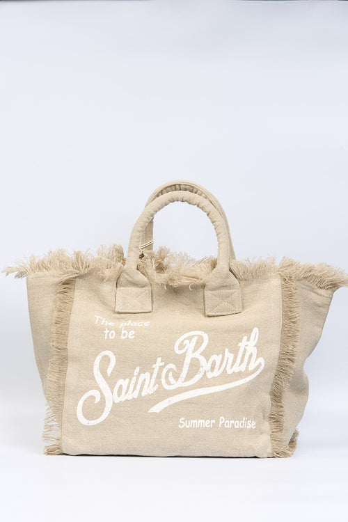 Mc2 saint barth Borsa Vanity Lino Beige Donna