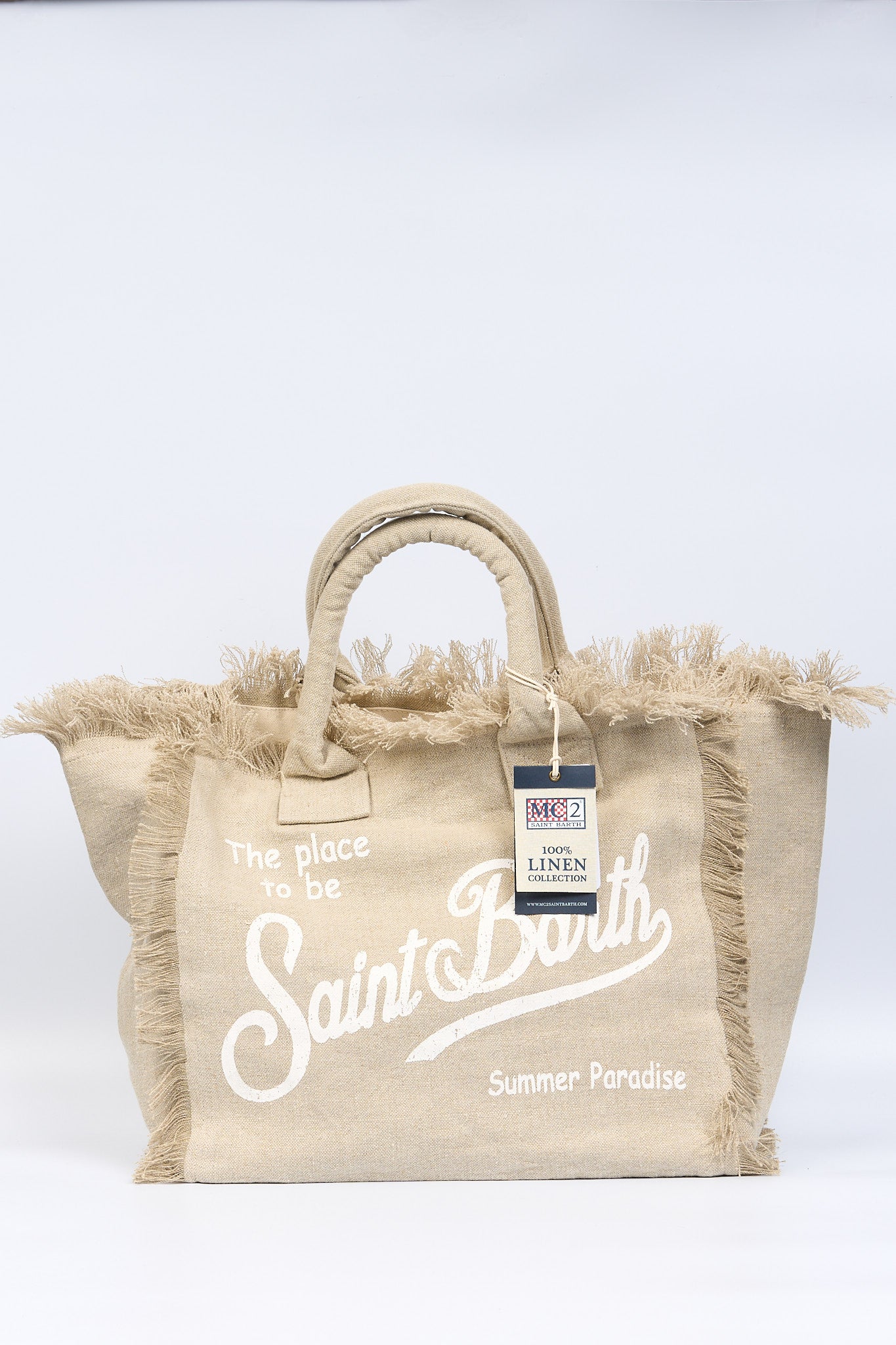 Mc2 saint barth Borsa Vanity Lino Beige Donna-4