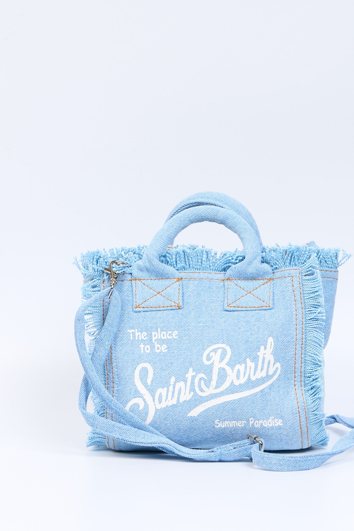 Mc2 saint barth Borsa Vanity Mini Denim Donna-3