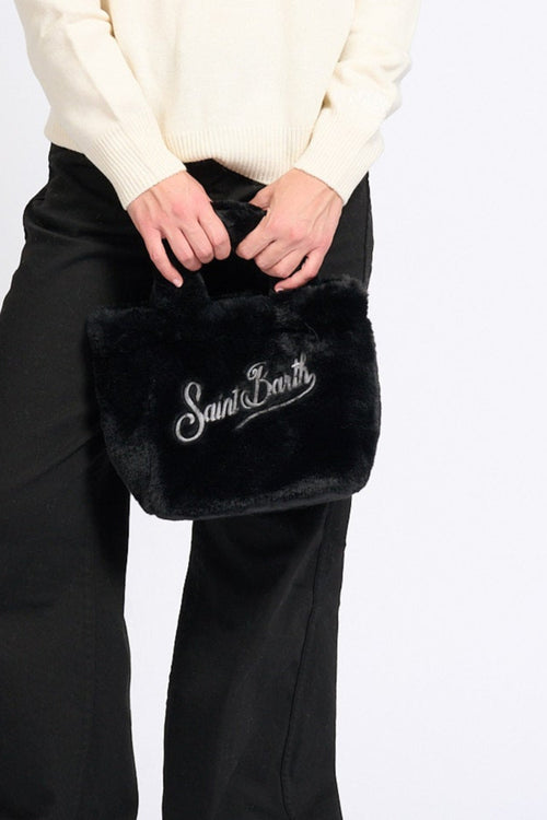 Mc2 saint barth Borsa Vanity Mini Fur Nero Donna