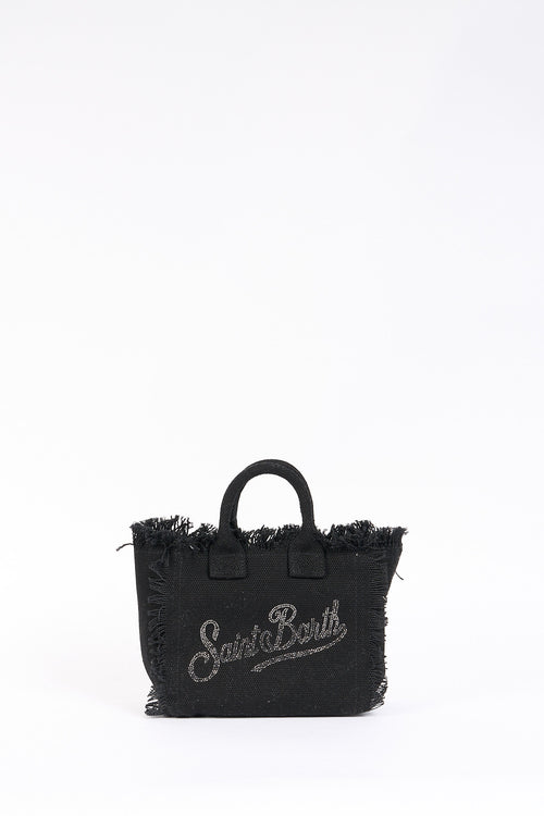 Mc2 saint barth Borsa Vanity Mini Strass Nero Donna