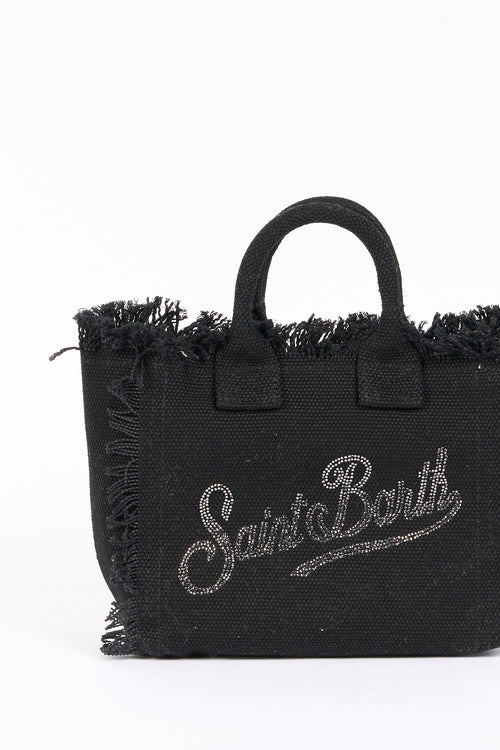 Mc2 saint barth Borsa Vanity Mini Strass Nero Donna-2