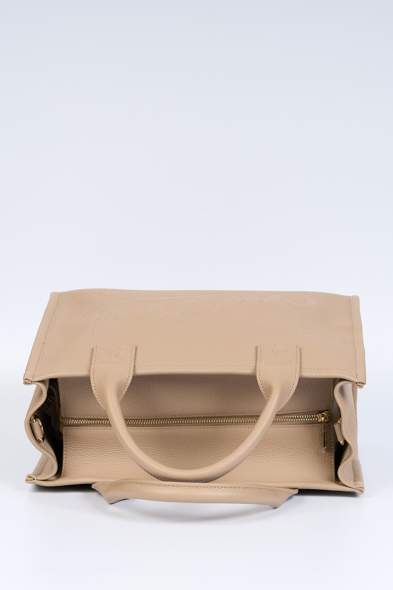 Mc2 saint barth Borsa Vanity Pelle Large Taupe Donna-6