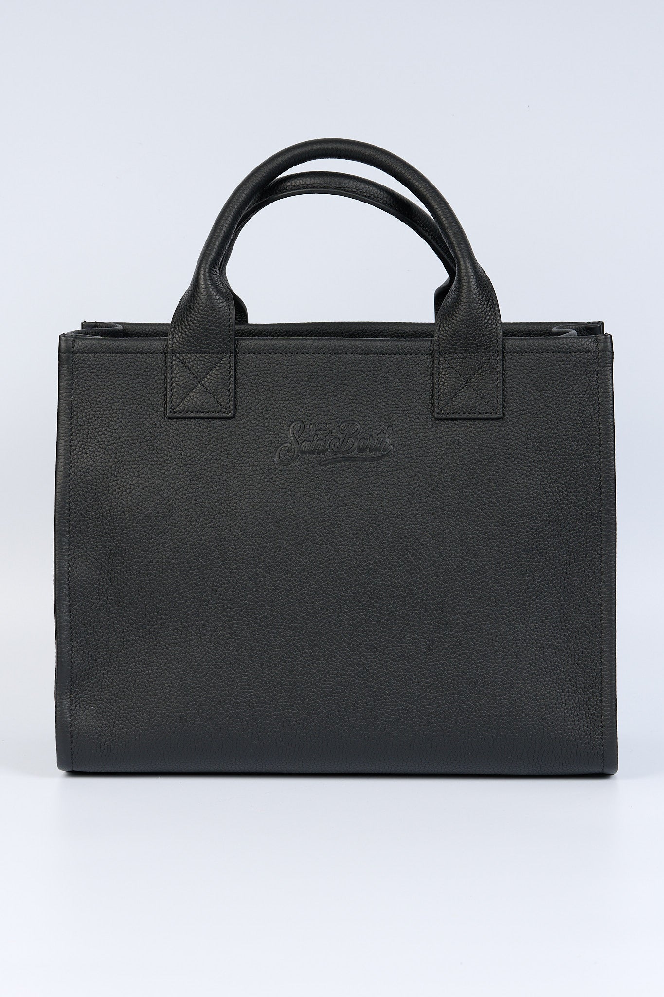 Mc2 saint barth Borsa Vanity Pelle Media Nero Donna-3