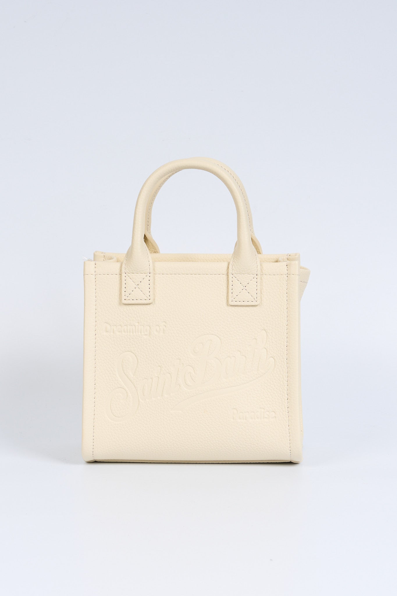 Mc2 saint barth Borsa Vanity Pelle Mini Bianco Donna-1