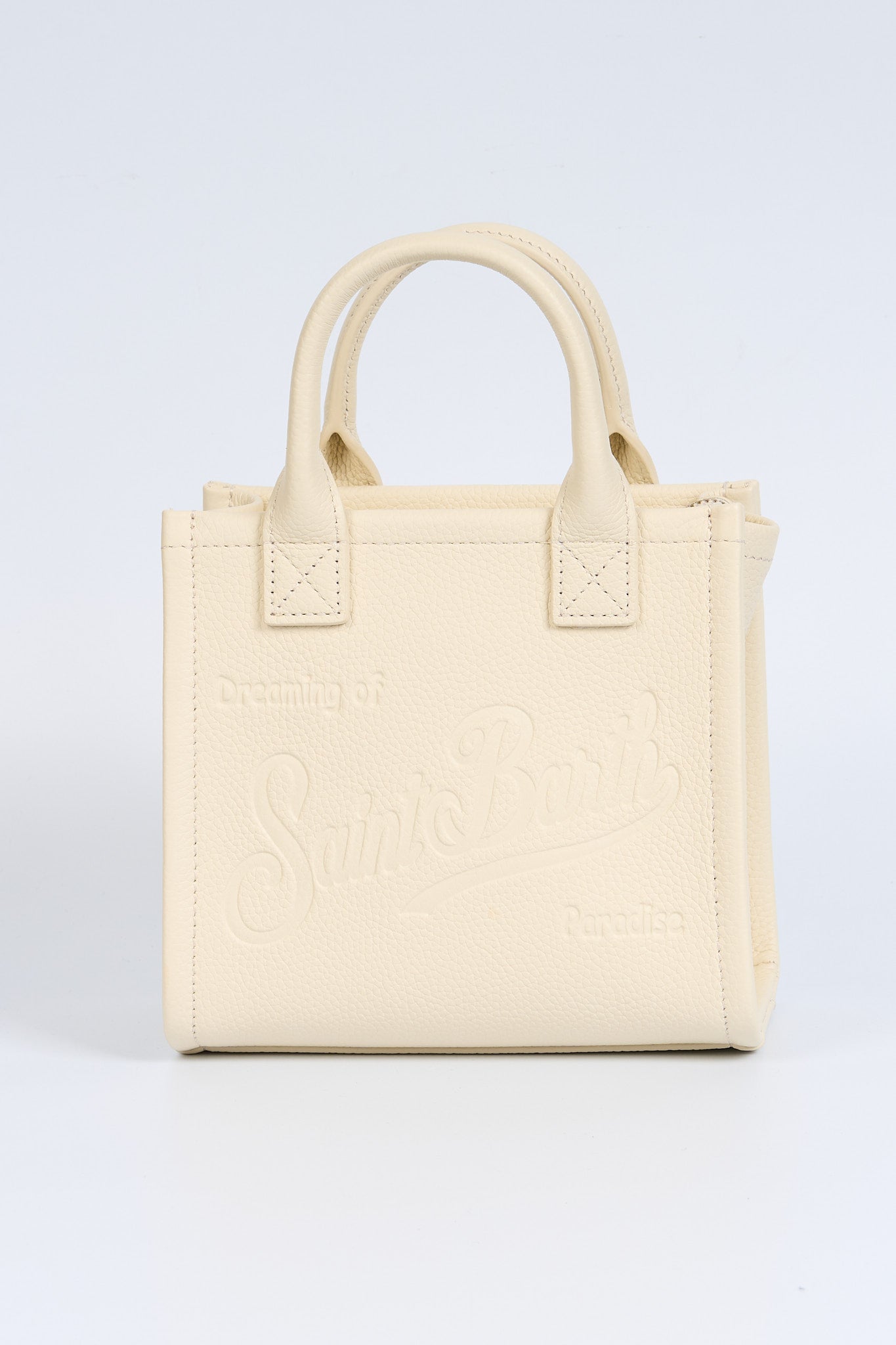 Mc2 saint barth Borsa Vanity Pelle Mini Bianco Donna-5