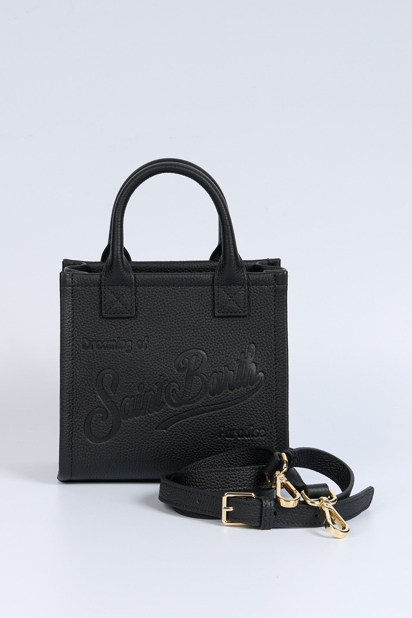 Mc2 saint barth Borsa Vanity Pelle Mini Nero Donna-4