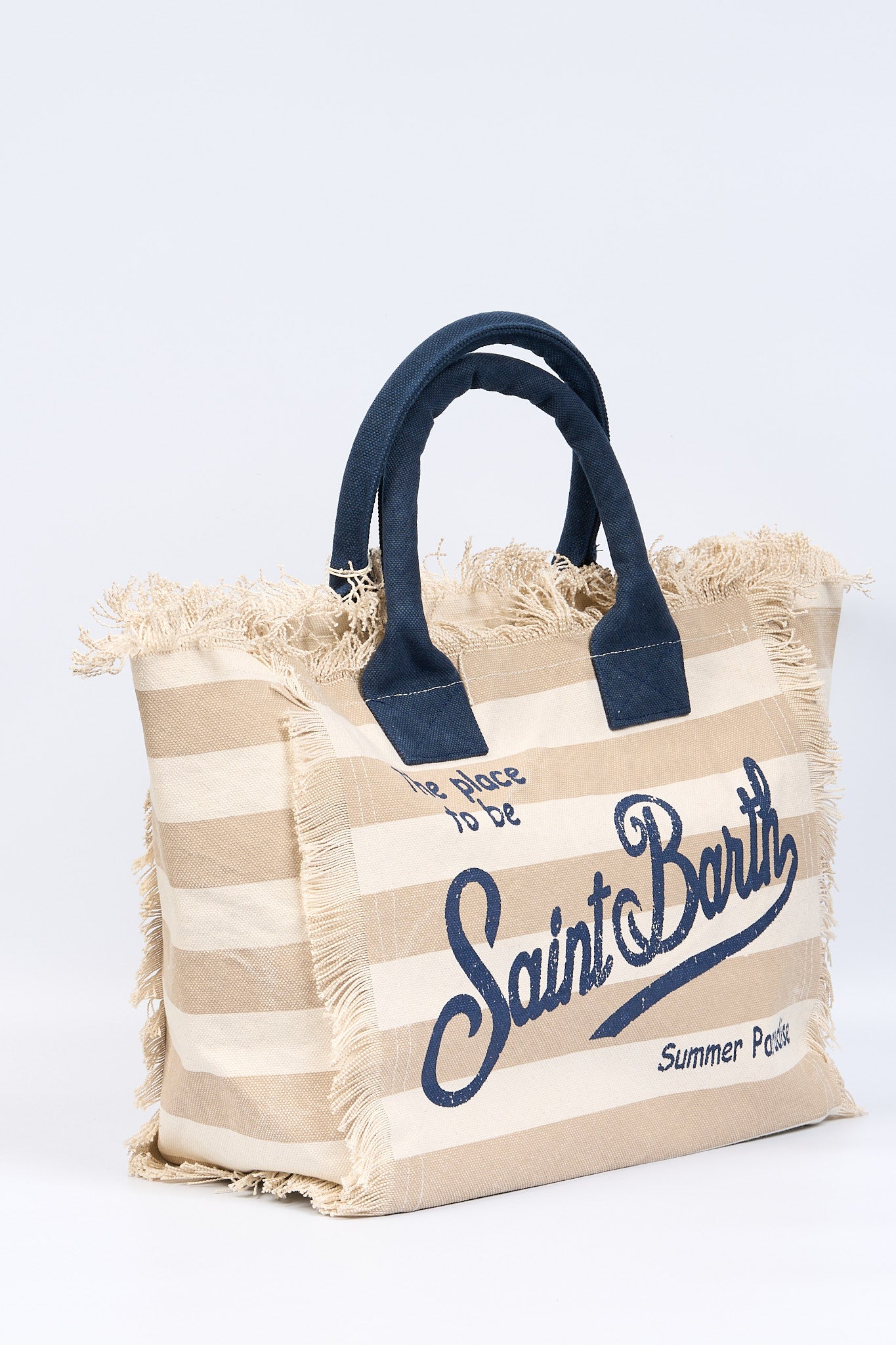 Mc2 saint barth Borsa Vanity Righe Panna/Beige Donna-3