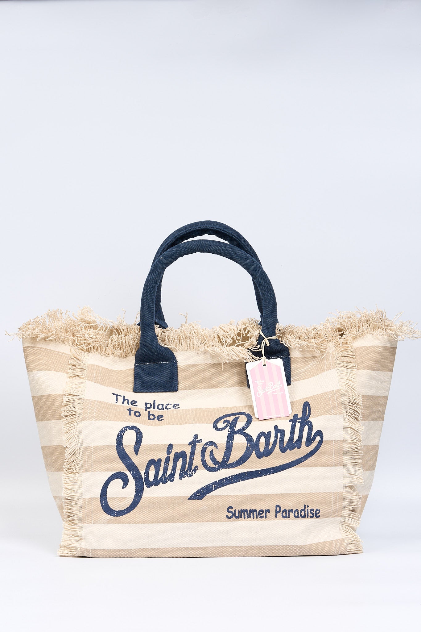 Mc2 saint barth Borsa Vanity Righe Panna/Beige Donna-4