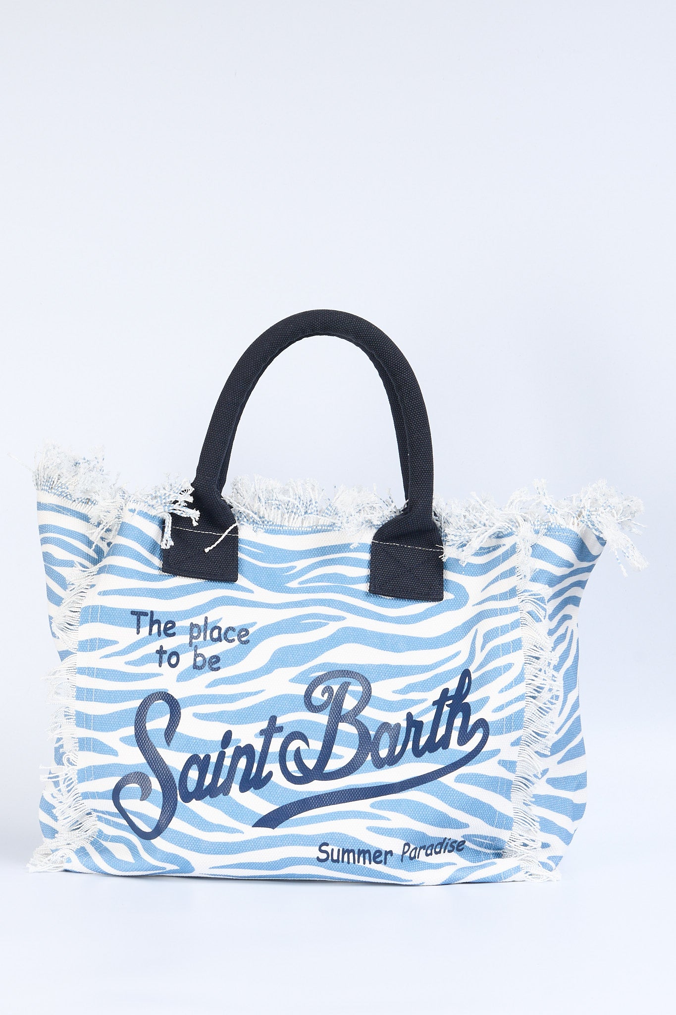 Mc2 saint barth Borsa Vanity Zebra Bianco/azzurro Donna-1