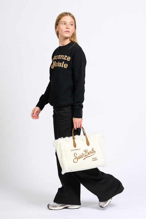 Mc2 saint barth Borsa Wool Bianco Donna-2