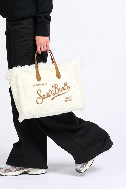 Mc2 saint barth Borsa Wool Bianco Donna