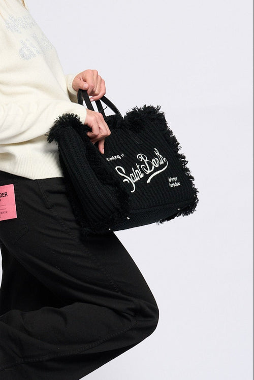 Mc2 saint barth Borsa Wool Nero Donna