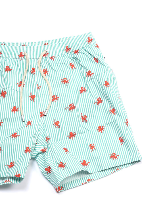 Mc2 saint barth Boxer Mare Octo Bianco/verde Uomo-2