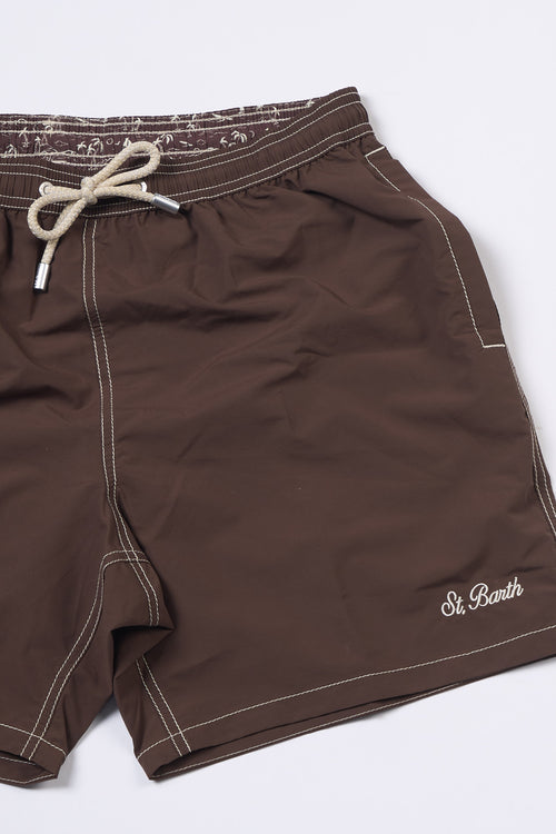 Mc2 saint barth Boxer Mare Patmos Marrone Uomo-2