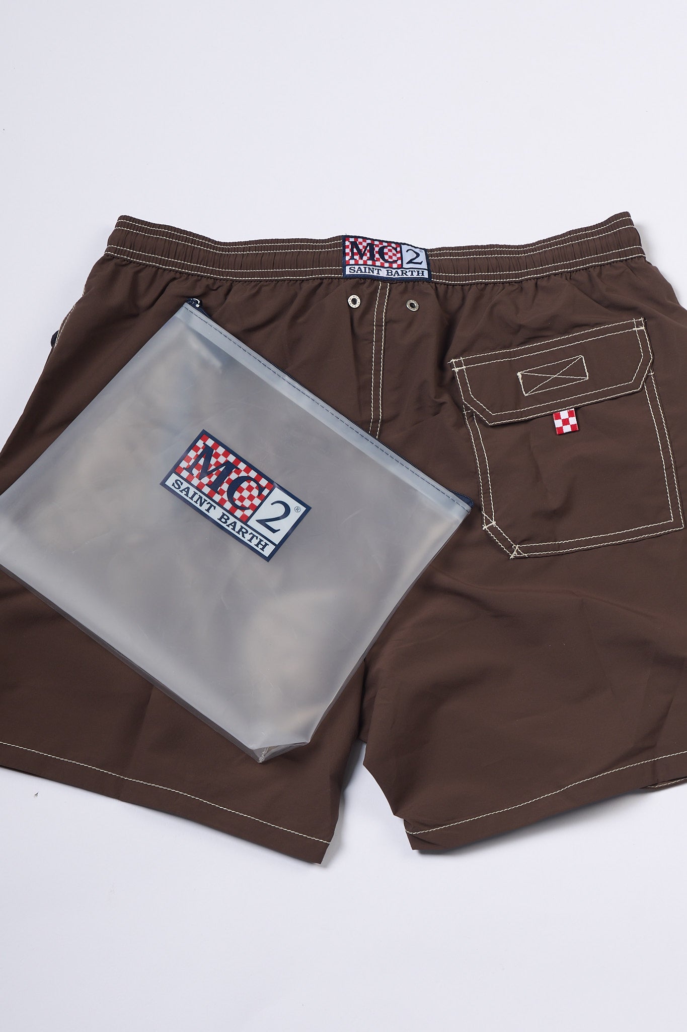 Mc2 saint barth Boxer Mare Patmos Marrone Uomo-4