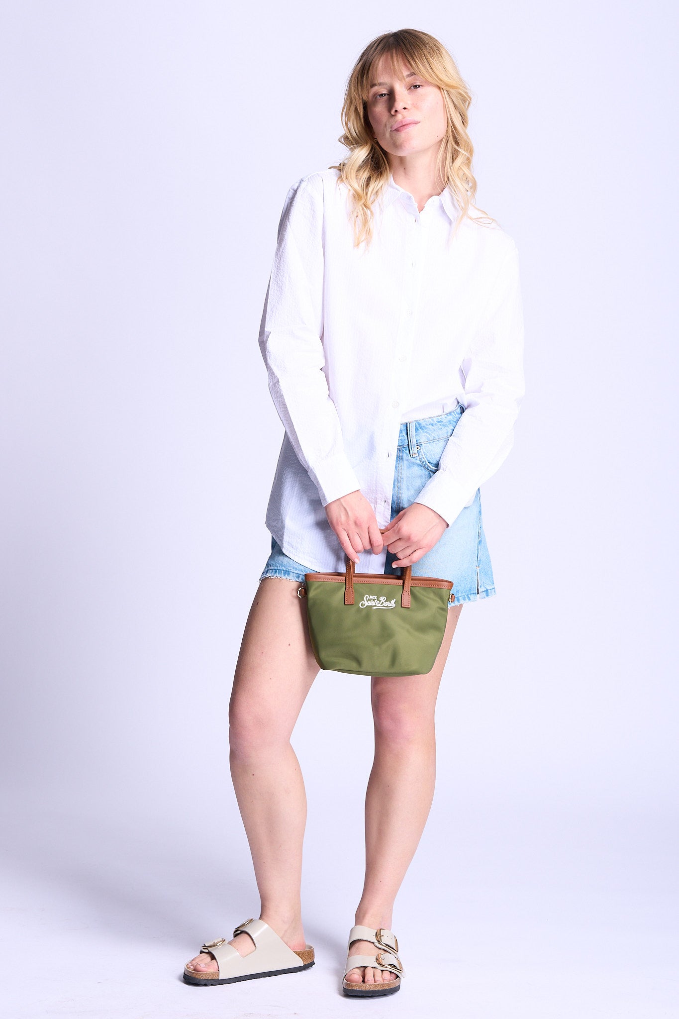 Mc2 saint barth Camicia Brigitte Over Bianco Donna-6