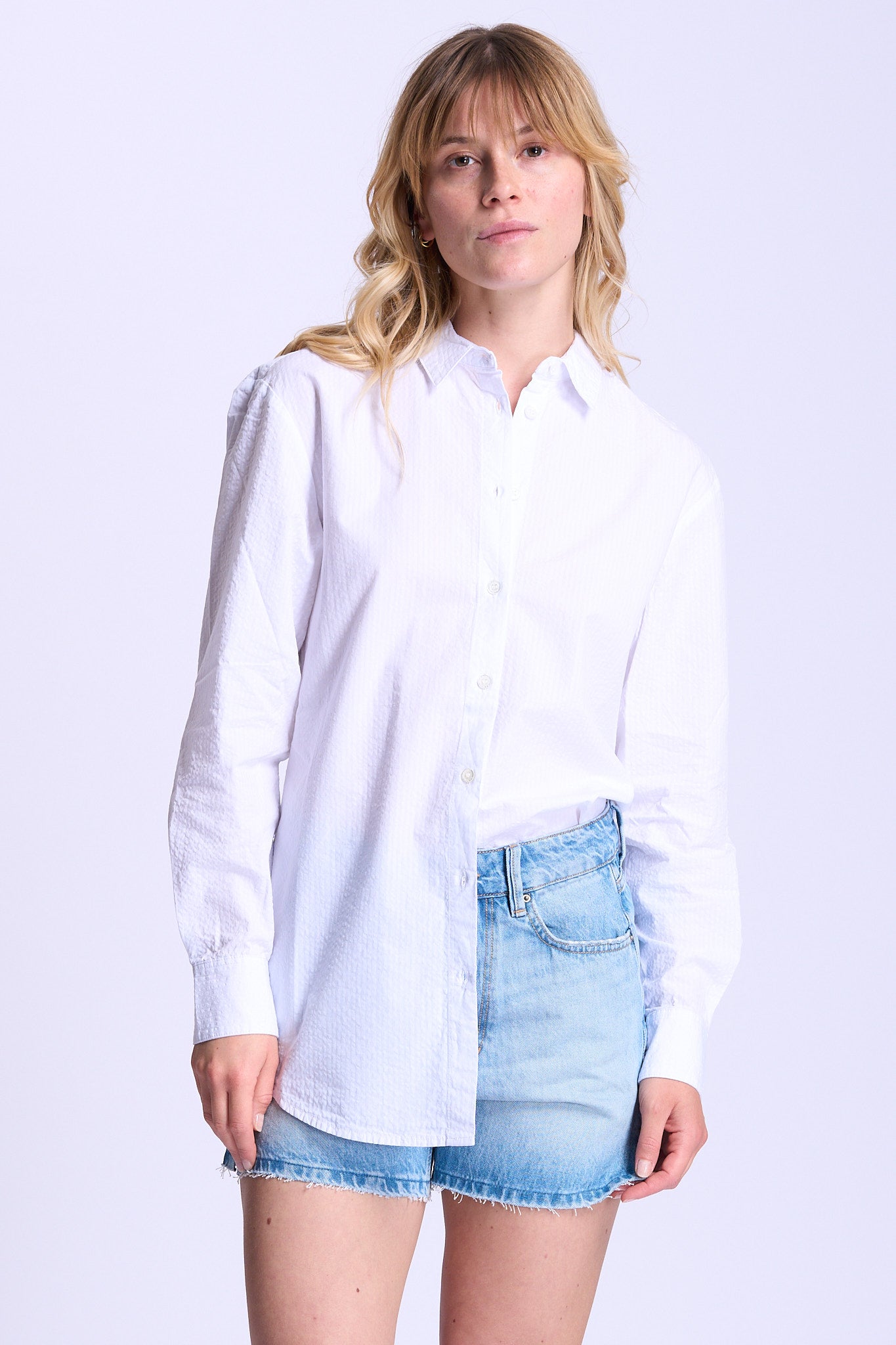 Mc2 saint barth Camicia Brigitte Over Bianco Donna-3