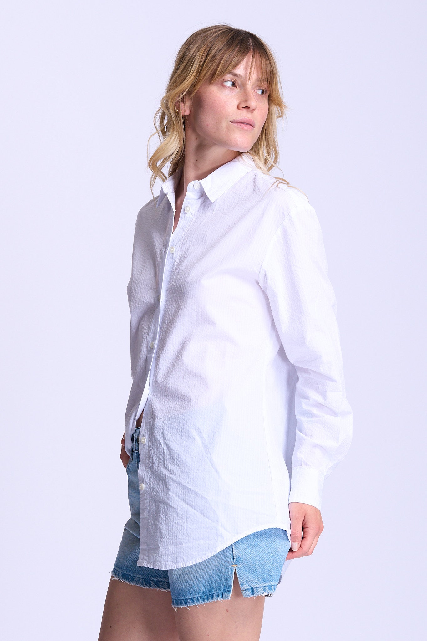 Mc2 saint barth Camicia Brigitte Over Bianco Donna-5