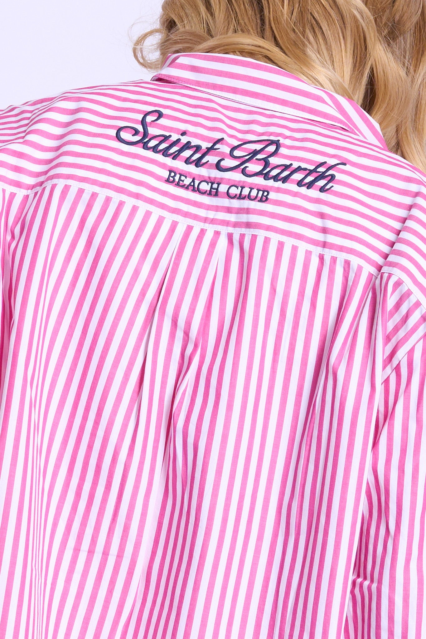 Mc2 saint barth Camicia Righe Bianco/rosa Donna-6