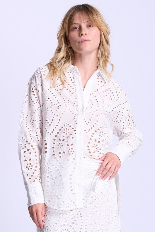 Mc2 saint barth Camicia Sangallo Bianco Donna