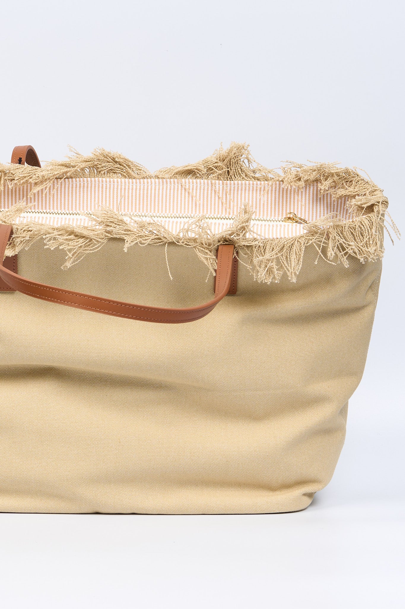 Mc2 saint barth City Bag Grande Canvas Beige Donna-6