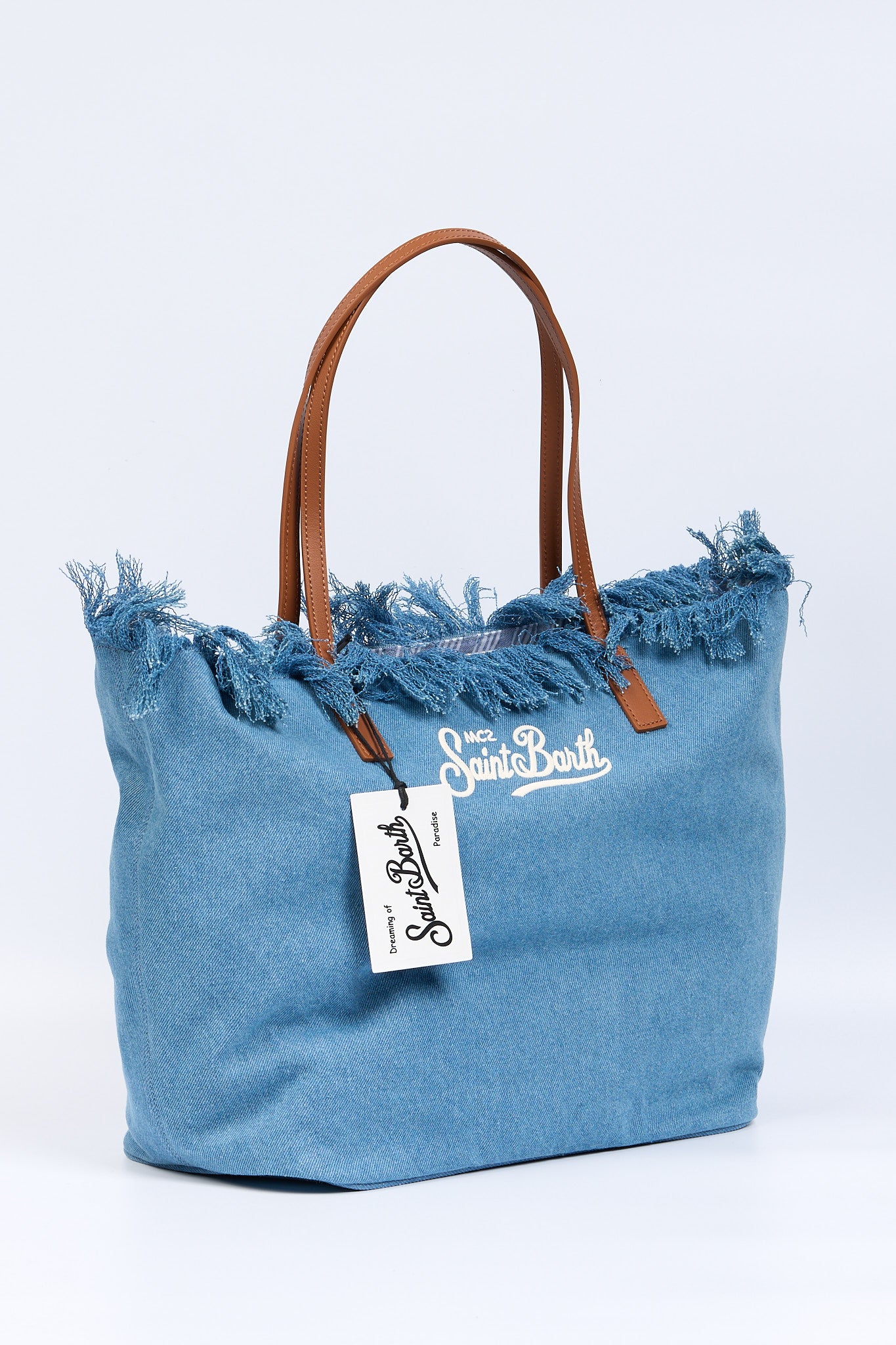 Mc2 saint barth City Bag Grande in Denim Donna-2