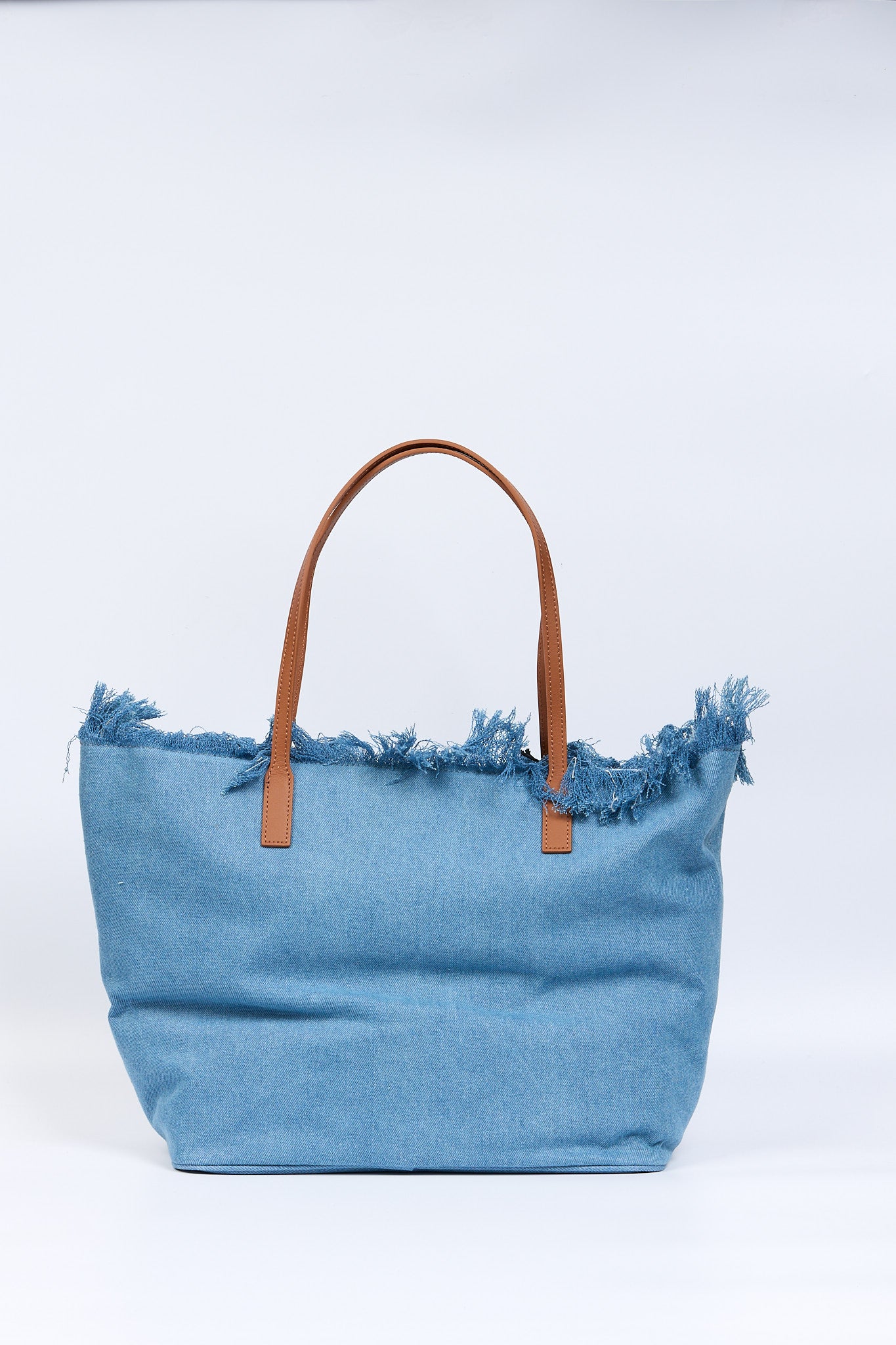 Mc2 saint barth City Bag Grande in Denim Donna-4